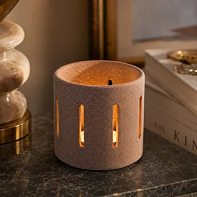 Çizgili Tealight 20*10 cm (AK.JFHZ1962170) - Vitale (1)