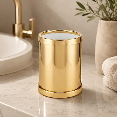 Gedy Classic Tezgah Üstü Diş Fırçalık Gold Renk (A.1WC.91301/O) - Gedy (1)