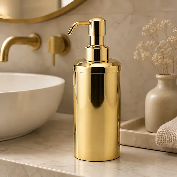 Gedy Classic Tezgah Üstü Sıvı Sabunluk Gold Renk (A.1WC.90407/O) - 1