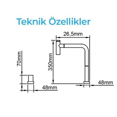 Crauf 4'Lü Set Stella 4444 Inox Eviye + Lusso 4030 Çelik Armatür + Kesme Tahtası + Tel Izgara - 4