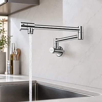 Crauf Acrobat 4010 Pvd Krom Renk Eviye Bataryası (230.4419.4010.24) - 1
