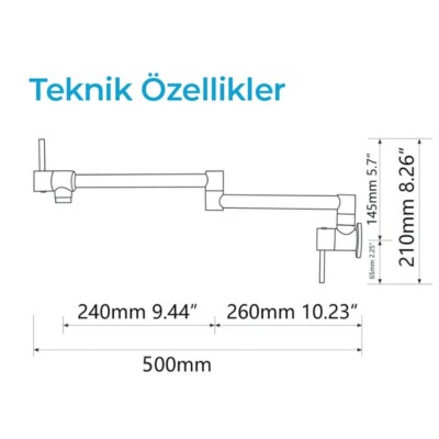 Crauf Acrobat 4010 Pvd Bakır Eviye Bataryası (230.4424.4010.24) - 2
