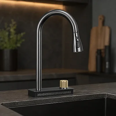 Crauf Dolce Vita Pvd Füme Armatür Eviye Bataryası (230.4422.4095.24) - Crauf (1)
