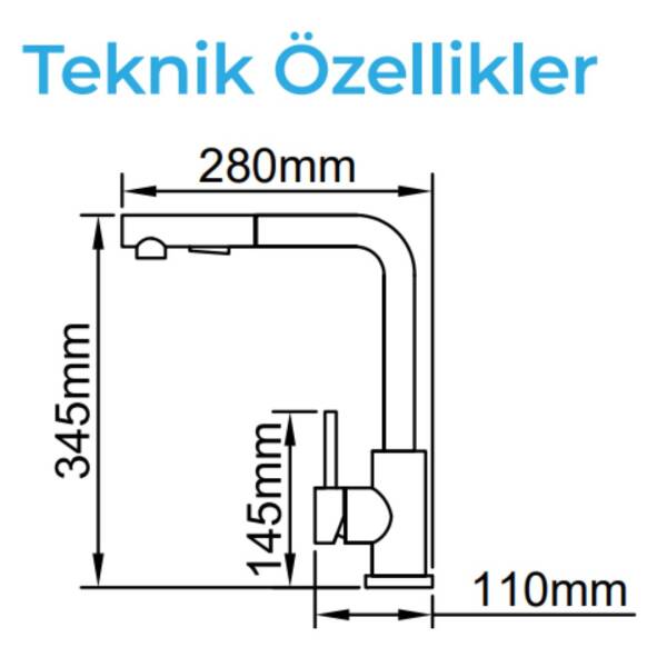 Crauf Attivo 4070 Çelik Eviye Bataryası (230.4420.4070.24) - 2