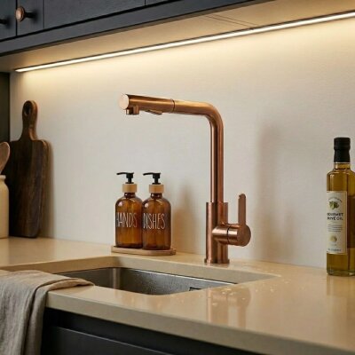 Crauf Attivo 4070 Pvd Bakır Eviye Bataryası (230.4424.4070.24) - Crauf