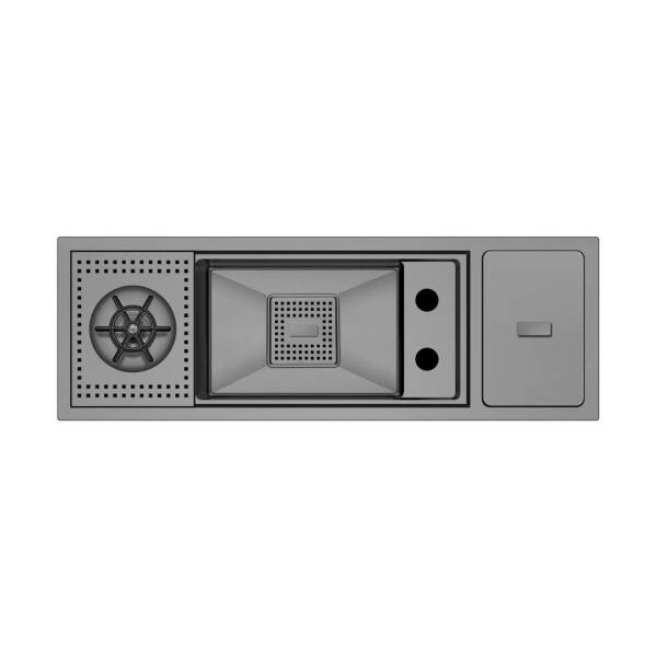 Crauf Lusso 1035 Pvd Eviye Takımı Füme Renk (531.1422.1035.24) - 1