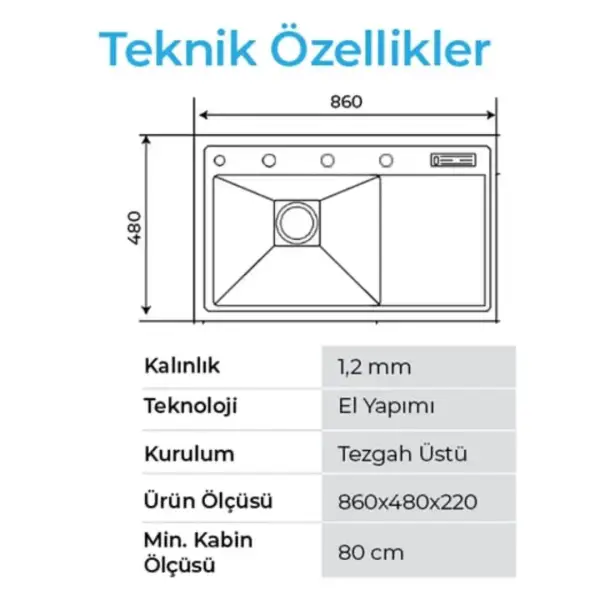 Crauf Lusso 1056 Eviye Takım Inox Renk (531.1420.1056.24) - 3