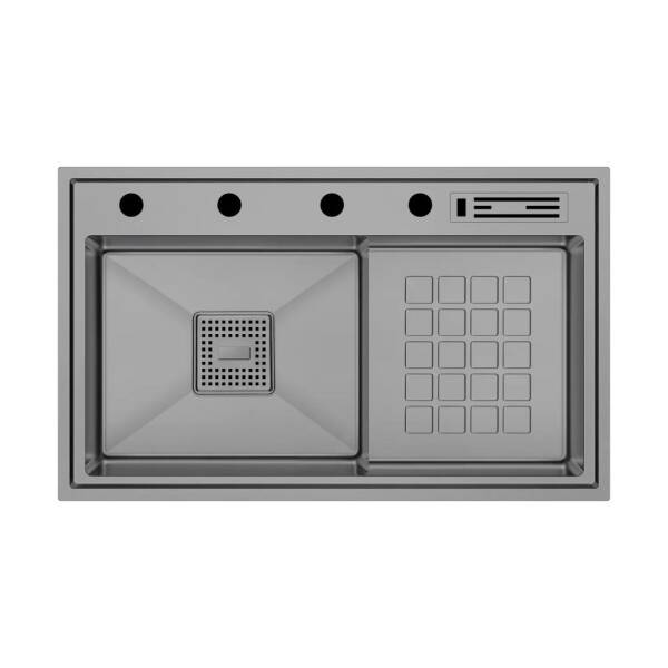 Crauf Lusso 1056 Eviye Takımı Mat Gri Renk (531.1425.1056.24) - 1
