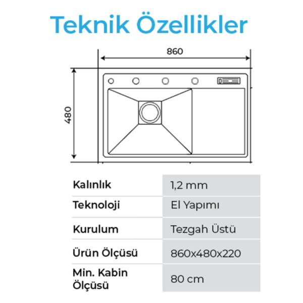 Crauf Lusso 1056 Pvd Eviye Takımı Bakır Renk (531.1424.1056.24) - 3