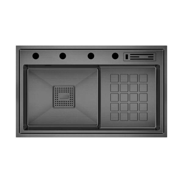 Crauf Lusso 1056 Pvd Eviye Takımı Füme Renk (531.1422.1056.24) - 1
