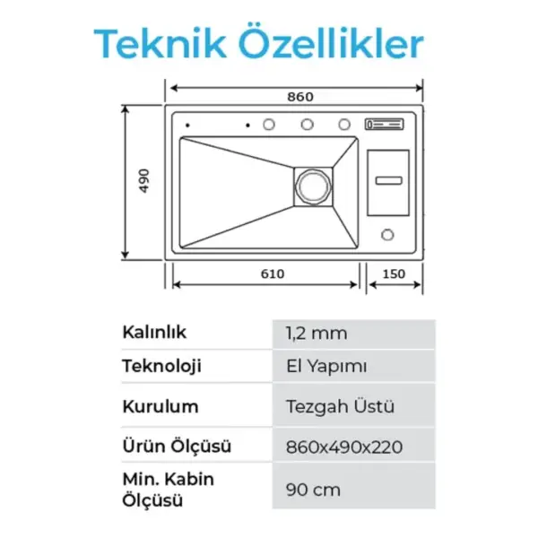 Crauf Lusso 1060 Pvd Eviye Takım Altın Renk (531.1423.1060.24) - 3