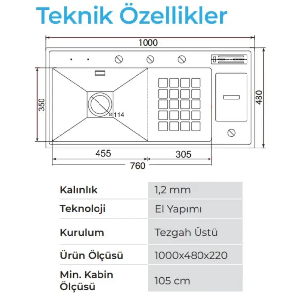 Crauf Lusso 1061 Pvd Eviye Takım Altın Renk (531.1423.1061.24) - 3