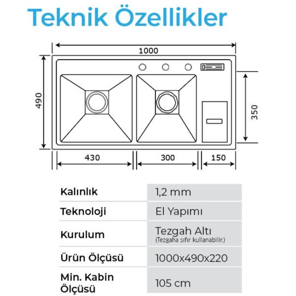 Crauf Lusso 1065 Pvd Eviye Takımı Altın Renk (537.1423.1065.24) - 3