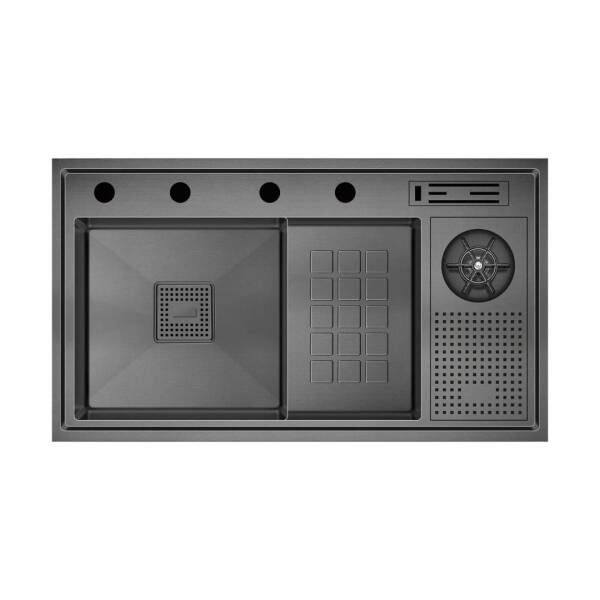 Crauf Lusso 1071 Pvd Eviye Takım Füme Renk (531.1422.1071.24) - 1