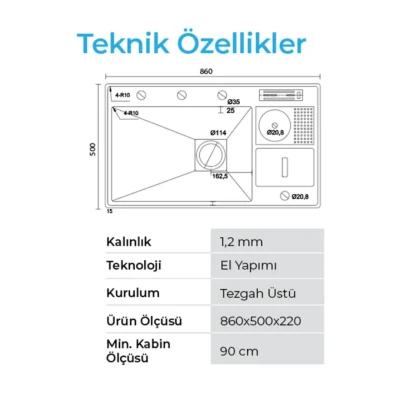 Crauf Lusso 1072 Pvd Eviye Takım Altın Renk (531.1423.1072.24) - 3