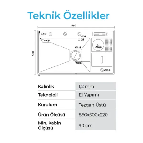 Crauf Lusso 1072 Pvd Eviye Takım Altın Renk (531.1423.1072.24) - 3