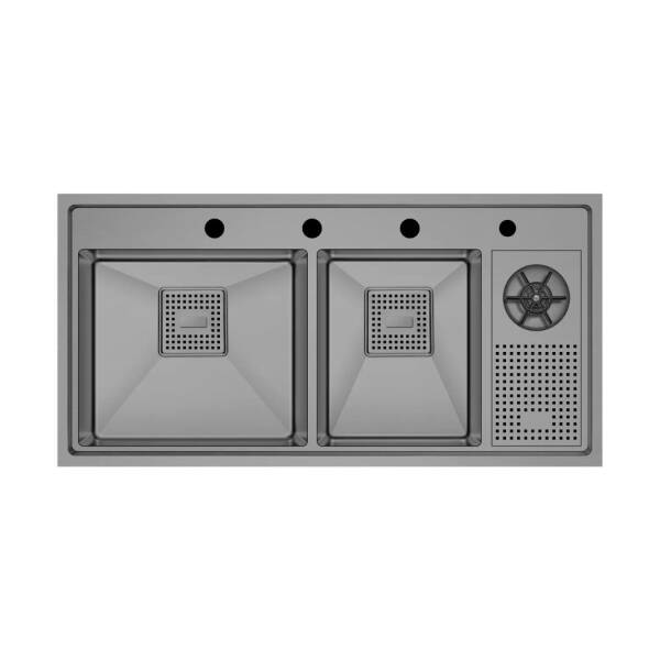 Crauf Lusso 1075 Eviye Takımı Mat Gri Renk (537.1425.1075.24) - 1