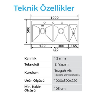 Crauf Lusso 1075 Pvd Eviye Takımı Bakır Renk (537.1424.1075.24) - 3