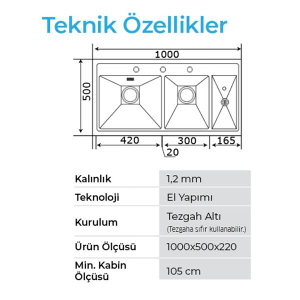 Crauf Lusso 1075 Pvd Eviye Takımı Bakır Renk (537.1424.1075.24) - 3