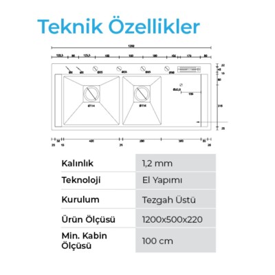 Crauf Lusso 1081 Eviye Takımı Inox Renk (536.1420.1081.24) - 3