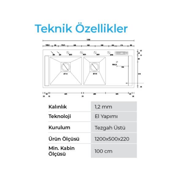 Crauf Lusso 1081 Pvd Eviye Takımı Bakır Renk (536.1424.1081.24) - 2