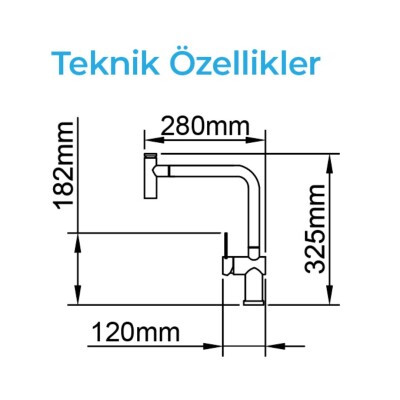 Crauf Lusso 4035 Çelik Eviye Bataryası (230.4420.4035.24) - 2