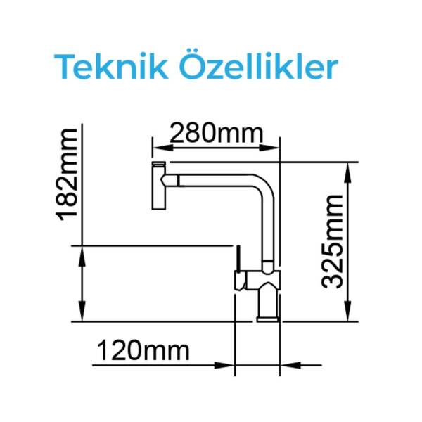 Crauf Lusso 4035 Çelik Eviye Bataryası (230.4420.4035.24) - 2