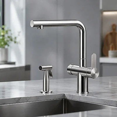 Crauf Lusso 4045 Krom Eviye Bataryası (230.4419.4045.24) - 1