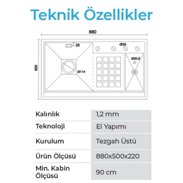 Crauf Lusso 6395 Eviye Takımı Inox Renk (531.1420.6395.24) - 3