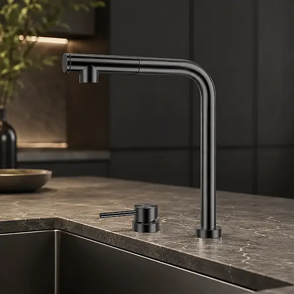 Crauf Ocean 4080 Pvd Füme Spiralli Eviye Bataryası Asansörlü (230.4422.4080.24) - 1