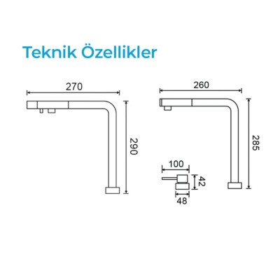 Crauf Ocean 4080 Pvd Füme - Bakır Renk Spiralli Eviye Bataryası Asansörlü (230.4424.4080.24) - 2