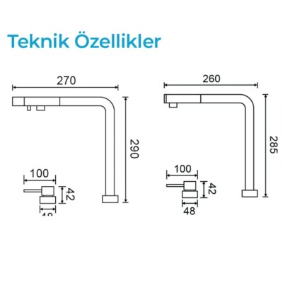Crauf Ocean Purification 4075 Pvd Füme - Bakır Arıtmalı Eviye Bataryası (230.4424.4075.24) - 2