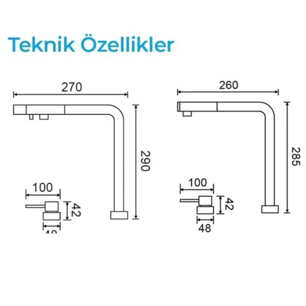 Crauf Ocean Purification 4075 Pvd Füme - Bakır Arıtmalı Eviye Bataryası (230.4424.4075.24) - 2