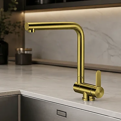 Crauf Pesce 4060 Pvd Altın Eviye Bataryası (230.4423.4060.24) - 1