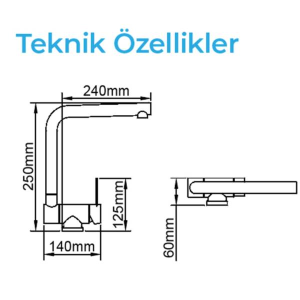 Crauf Pesce 4060 Pvd Bakır Eviye Bataryası (230.4424.4060.24) - 2