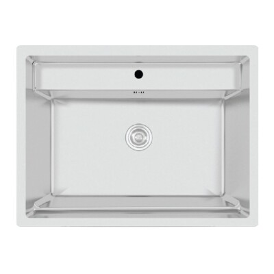 Crauf Poli 6302 Çelik Eviye Inox Renk (530.2420.6302.24) - 1