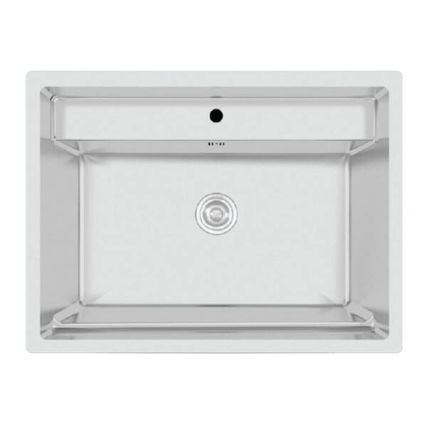 Crauf Poli 6302 Çelik Eviye Inox Renk (530.2420.6302.24) - 1