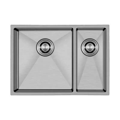 Crauf Stella 4563 İkiz Eviye Mat Gri Renk (534.2425.4563.24) - 1