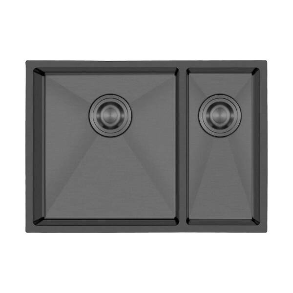 Crauf Stella 4563 Pvd İkiz Eviye Füme Renk (534.2422.4563.24) - 1