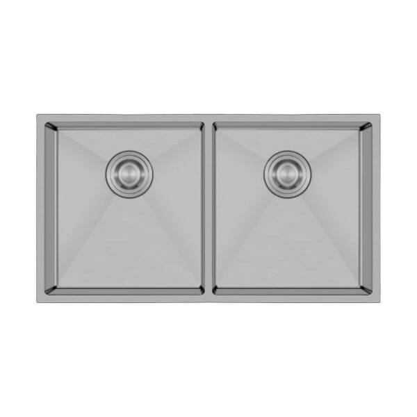Crauf Stella 4580 İkiz Eviye Mat Gri Renk (537.2425.4580.24) - 1