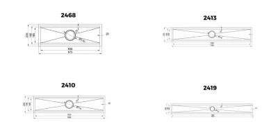 Crauf 2468 Tamamlayıcı Eviye Inox Renk (530.1420.2468.24) - 2
