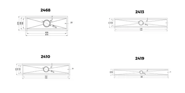 Crauf 2468 Tamamlayıcı Eviye Inox Renk (530.1420.2468.24) - 2