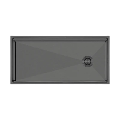 Crauf Vertice 4898 Pvd Füme Eviye (530.1422.4898.24) - 1
