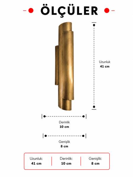 Curved Pirinç Eskitme Aplik - 3