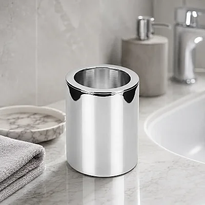 Gedy Cylinder Tezgah Üstü Diş Fırçalık Krom (A.1WC.91416/CR) - Gedy (1)