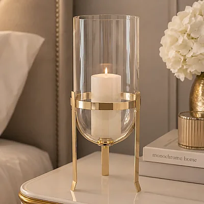 Damla Mumluk Gold Renk 15*15*32 cm (AK.JD0104) - 3