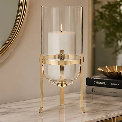 Damla Mumluk Gold Renk 15*15*32 cm (AK.JD0104) - 4