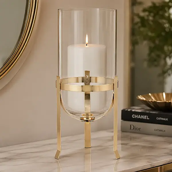Damla Mumluk Gold Renk 15*15*32 cm (AK.JD0104) - 4