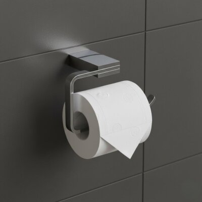 Defne Açelya Kare Tuvalet Kağıtlığı Krom (404 60) - Defne Banyo