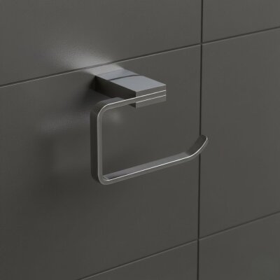 Defne Açelya Kare Tuvalet Kağıtlığı Krom (404 60) - Defne Banyo (1)